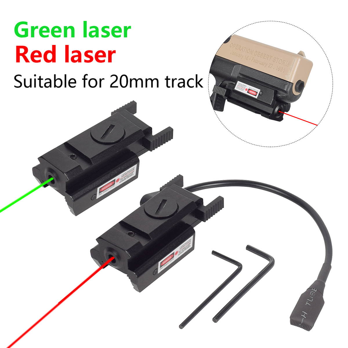 Industrial Laser Pointer - Taktyczny, mocny, metalowy mini laserowy celownik